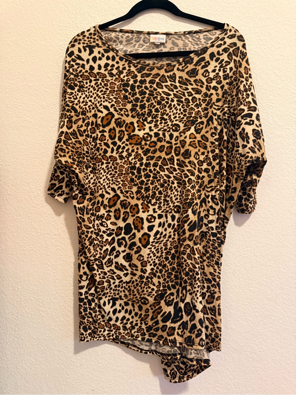 Lularoe Leopard Print Women's Top - Tan and Black